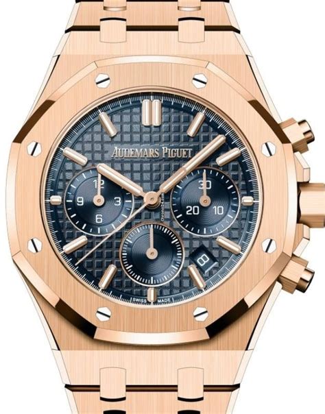 audemars piguet royal oak rose gold blue|rose gold ap watch price.